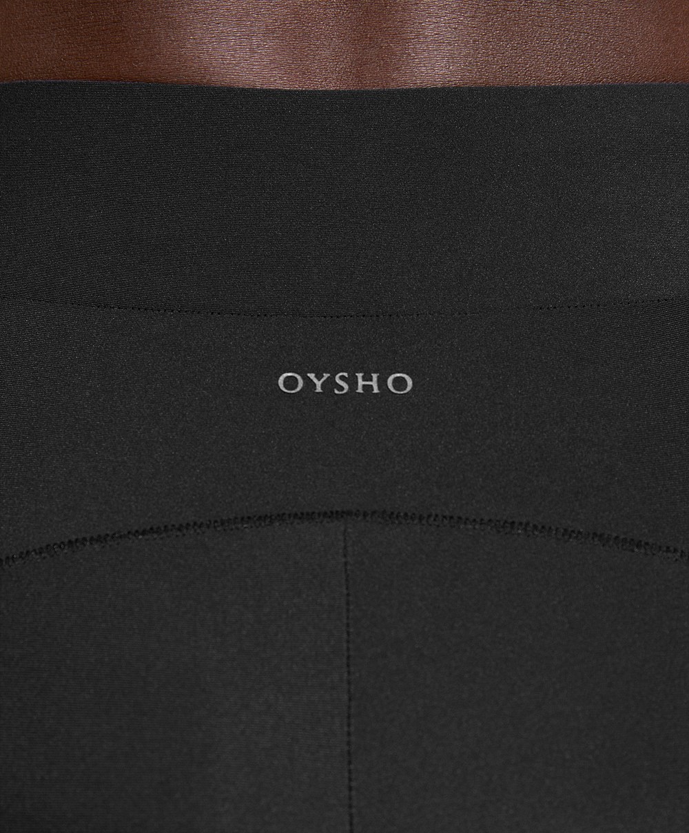 Oysho 20cm Cycling Shorts μαυρα | NBZPFD-426