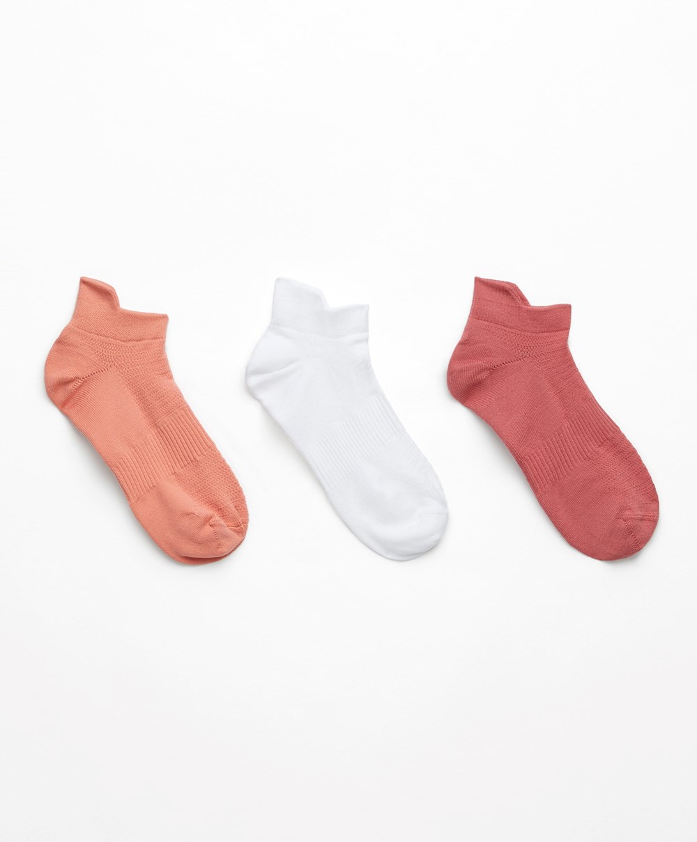 Oysho 3 Pairs Of Polyamide Sports Sneaker Socks κοραλι | PTGXFU-976