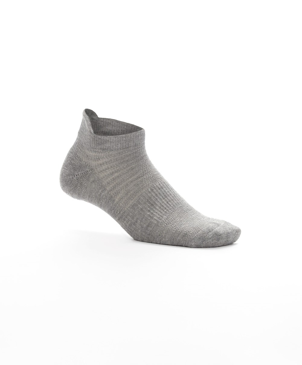 Oysho 3 Pairs Of βαμβακερα Sports Trainer Socks γκρι | VCKYSG-584