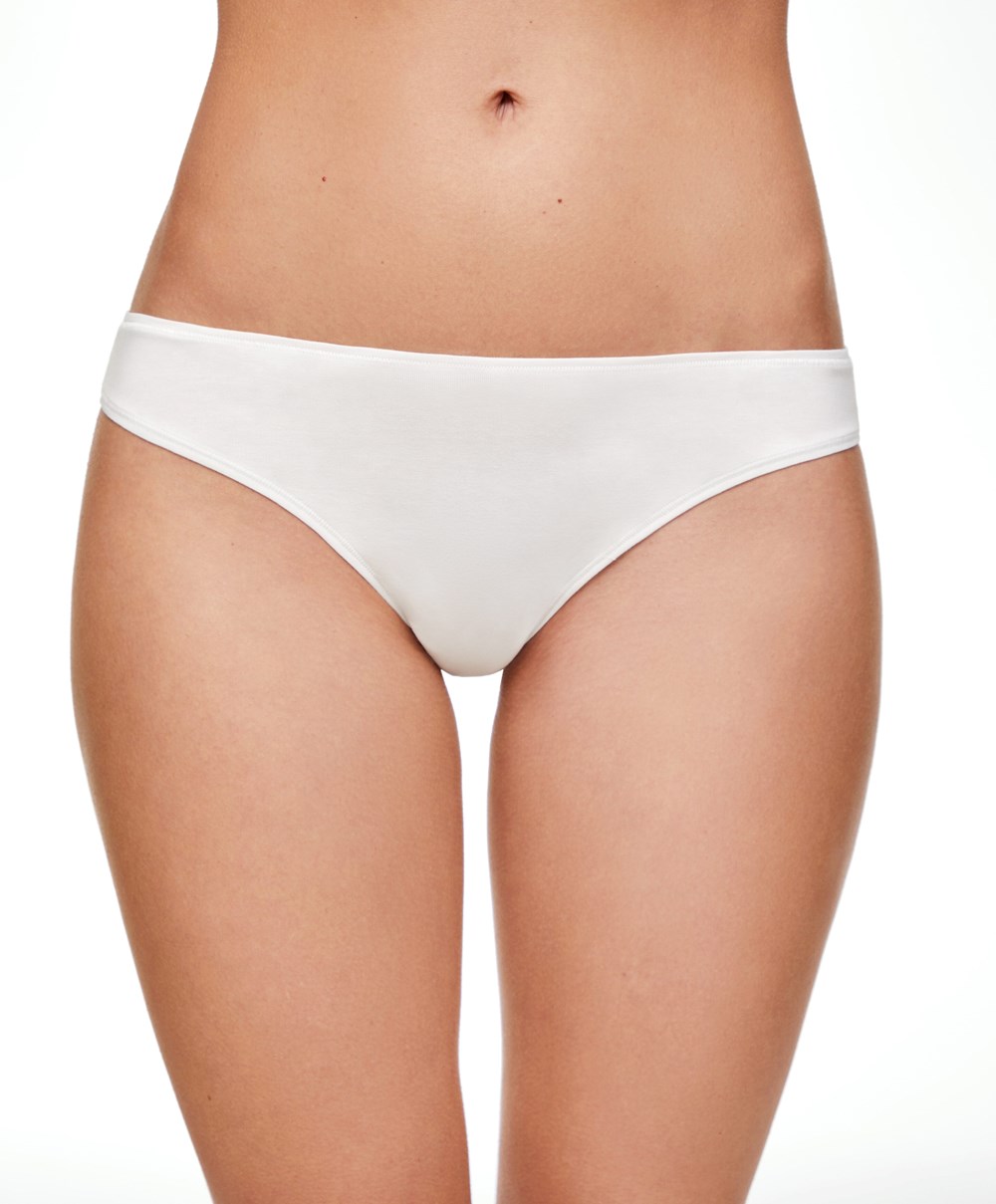 Oysho 5 βαμβακερα Cheeky Thongs μαυρα | PYAGUR-459