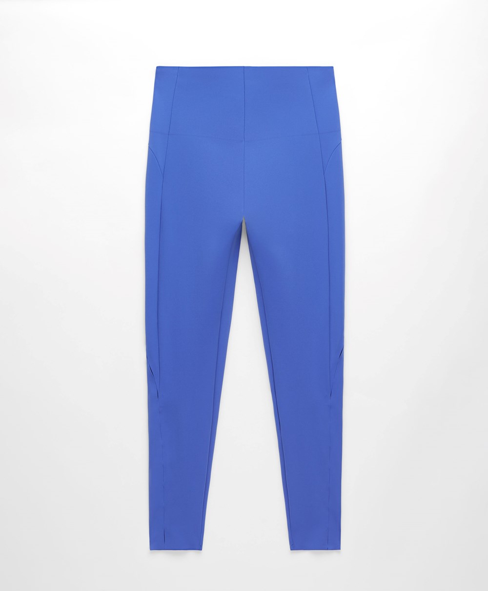 Oysho 65cm Cut-out Compressive Ankle-length Leggings μπλε | UNYVRO-072