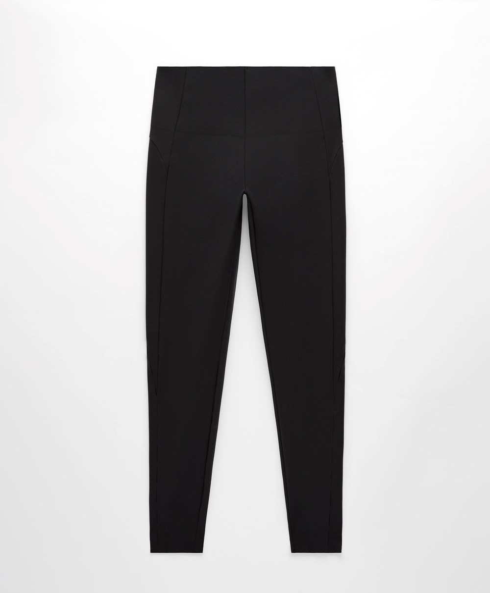 Oysho 65cm Cut-out Compressive Ankle-length Leggings μαυρα | ZSOLBM-810