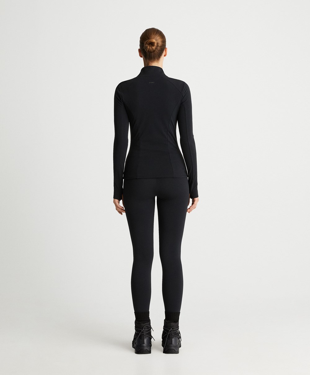 Oysho 70cm Light Warm Ankle-length Leggings μαυρα | ZSBOKM-548