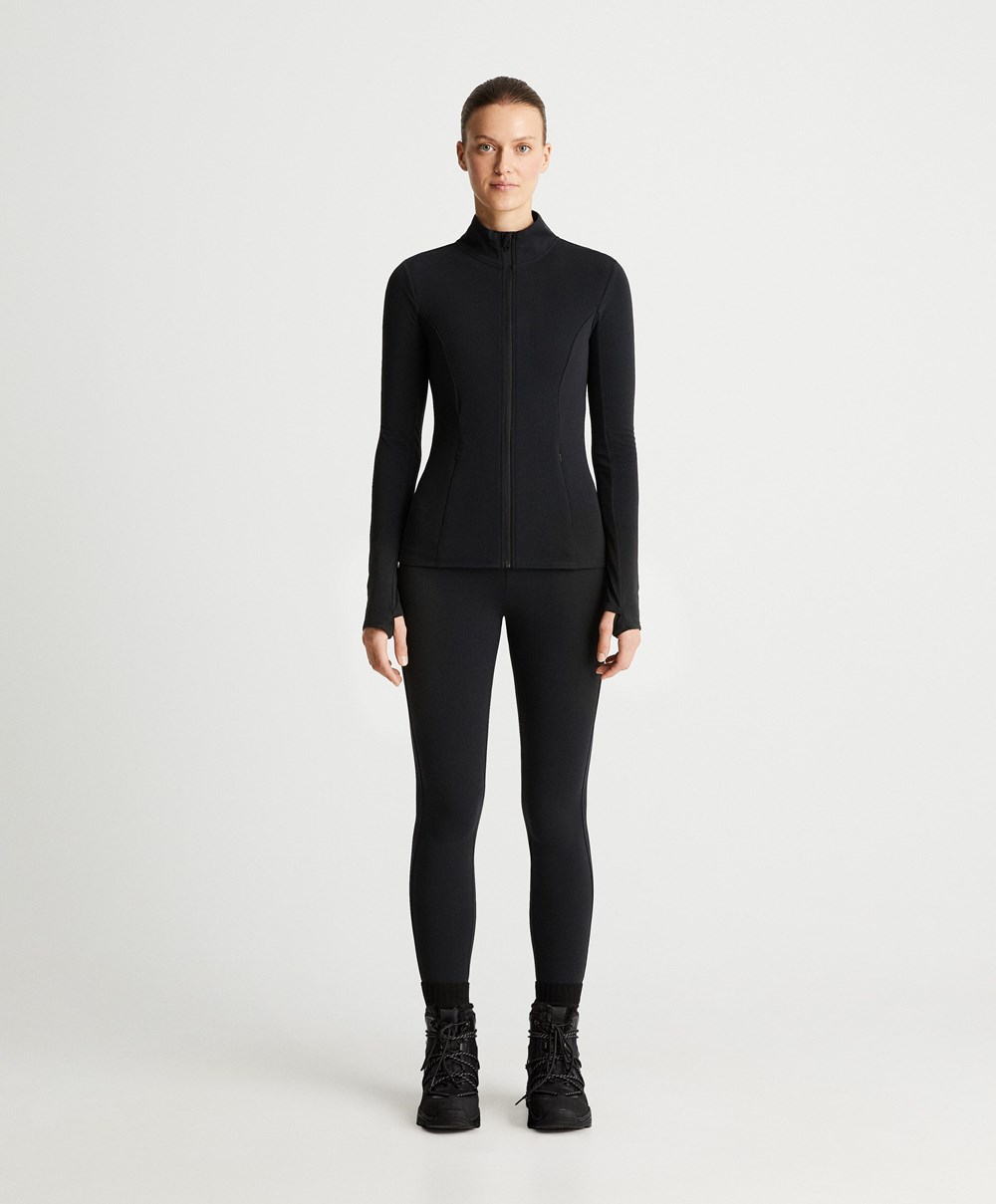 Oysho 70cm Light Warm Ankle-length Leggings μαυρα | ZSBOKM-548