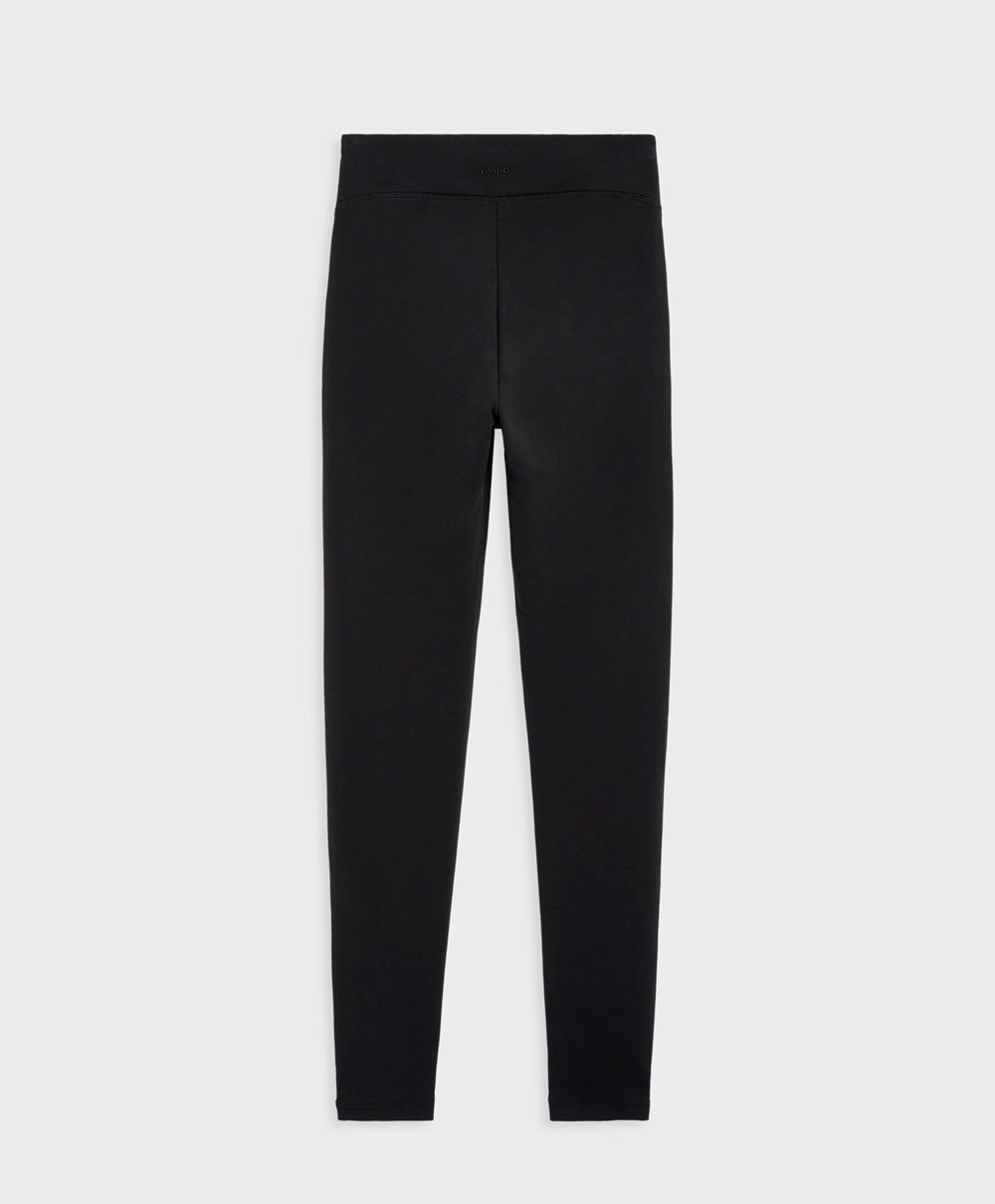 Oysho 70cm Light Warm Ankle-length Leggings μαυρα | ZSBOKM-548