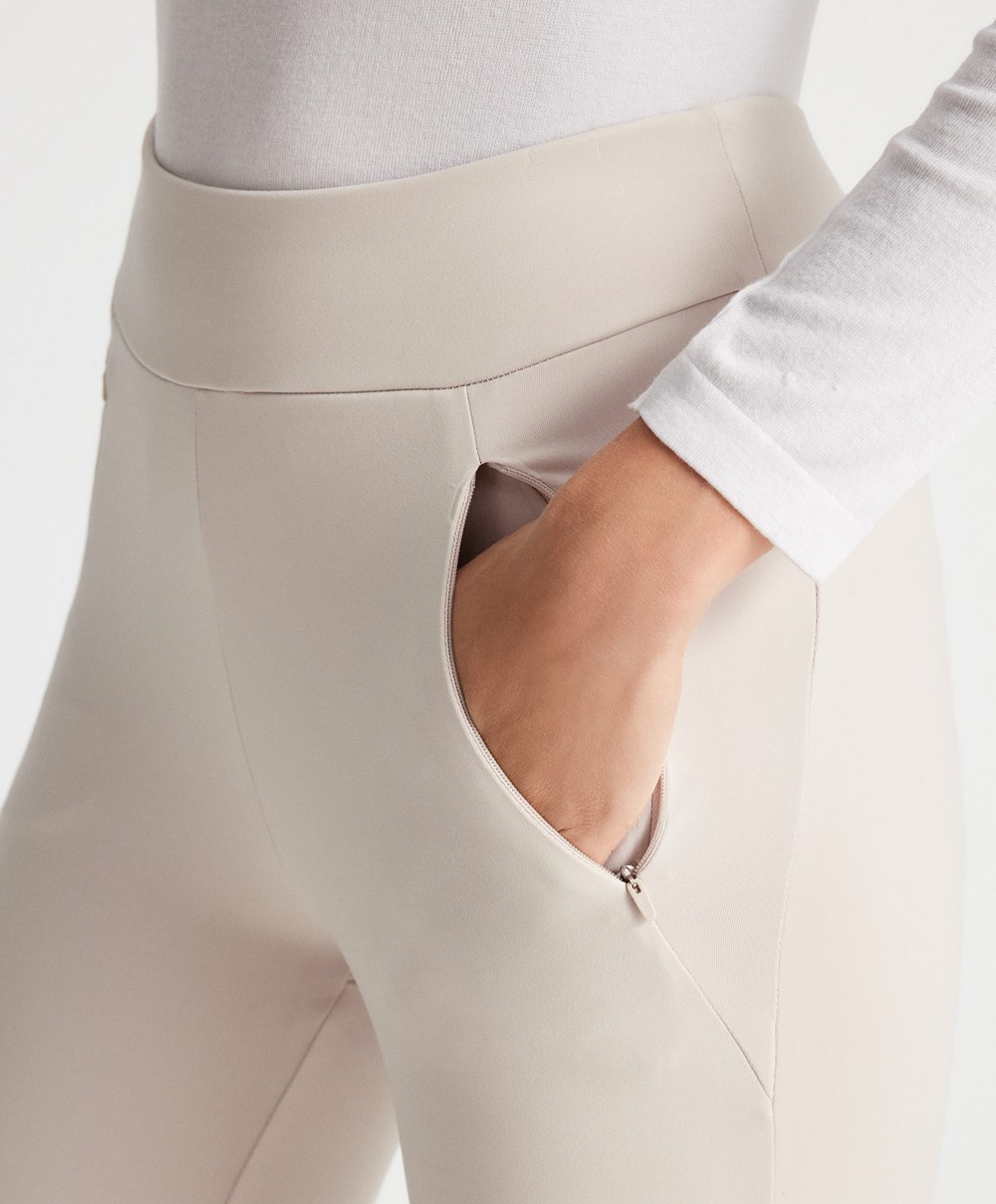 Oysho 70cm Warm Leggings Sand | SFDJWY-394