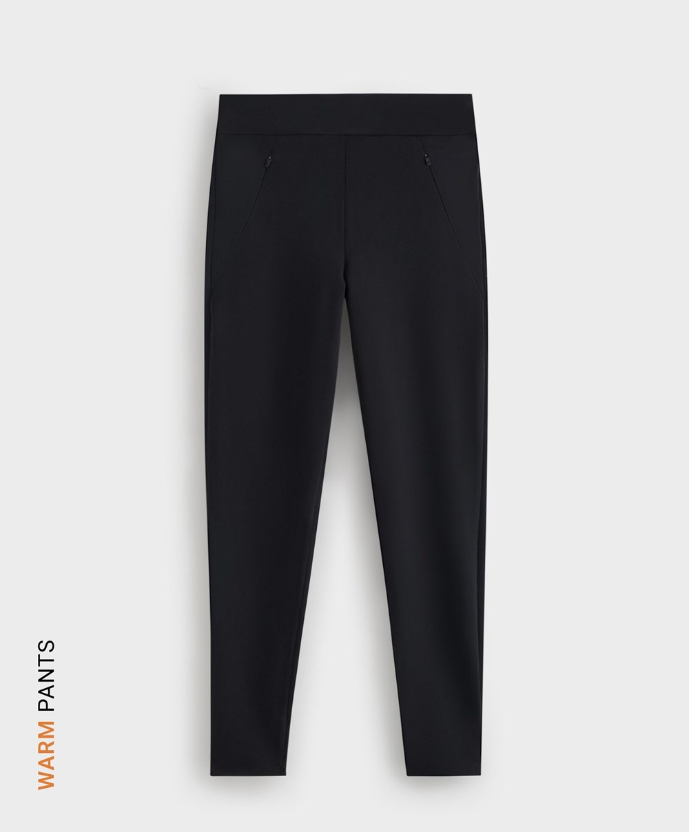 Oysho 70cm Warm Leggings μαυρα | NHPSYL-704