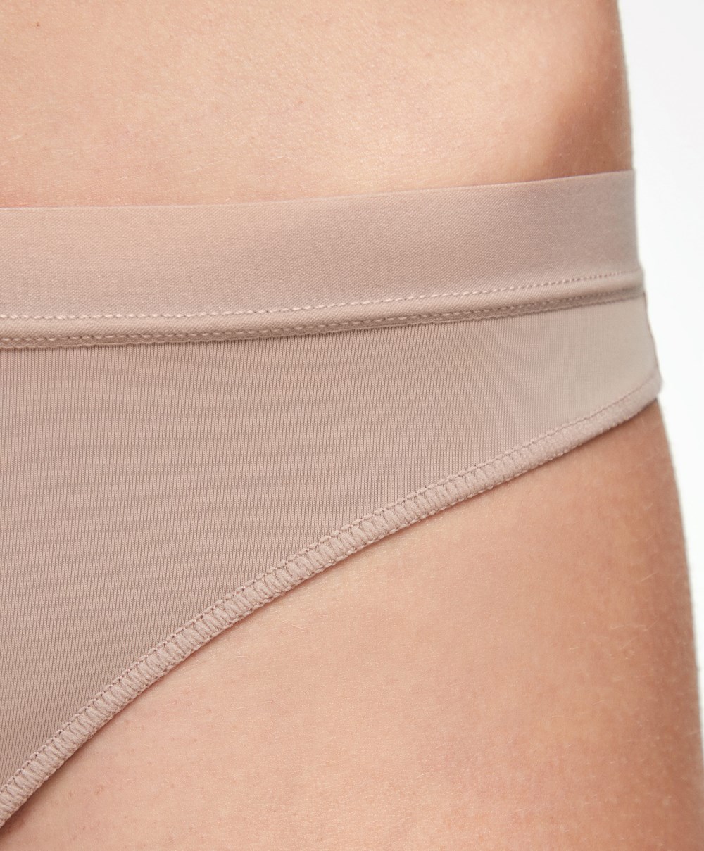 Oysho 7 Pantone™ Polyamide Brazilian Briefs ροζ | MBTIZH-581