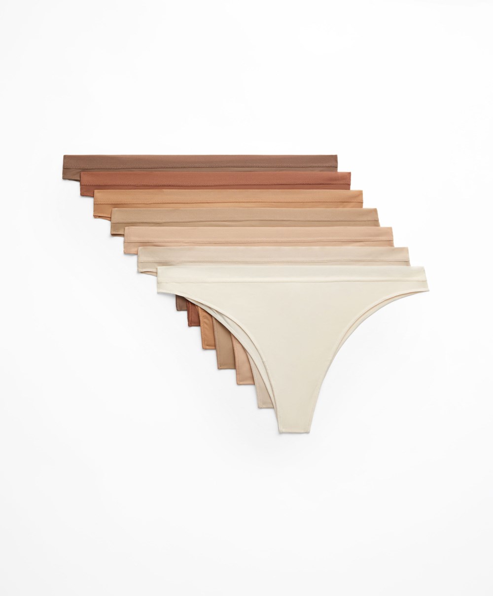 Oysho 7 Pantone™ Polyamide Brazilian Briefs ροζ | MBTIZH-581