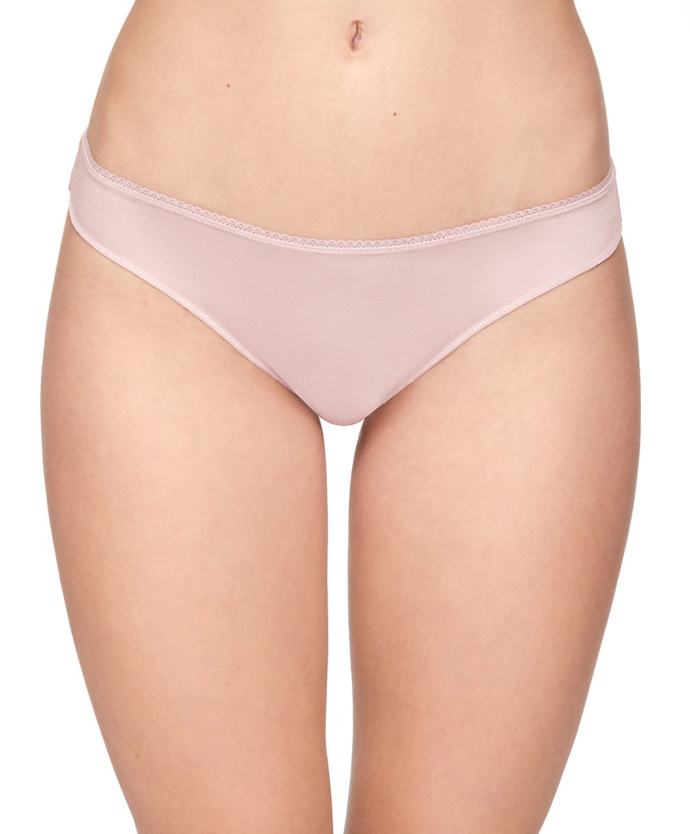 Oysho 7 βαμβακερα Brazilian Briefs Mauve Melange | JZNCSO-512