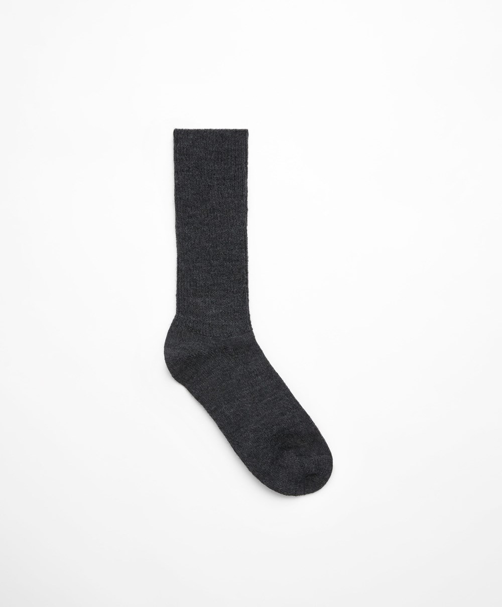 Oysho Alpaca κλασικα Socks σκούρο γκρι | XRANPU-942