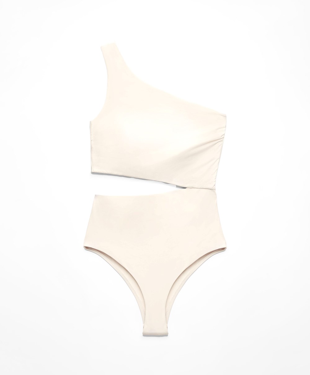 Oysho Asymmetric Trikini Vanilla | QUCETM-264