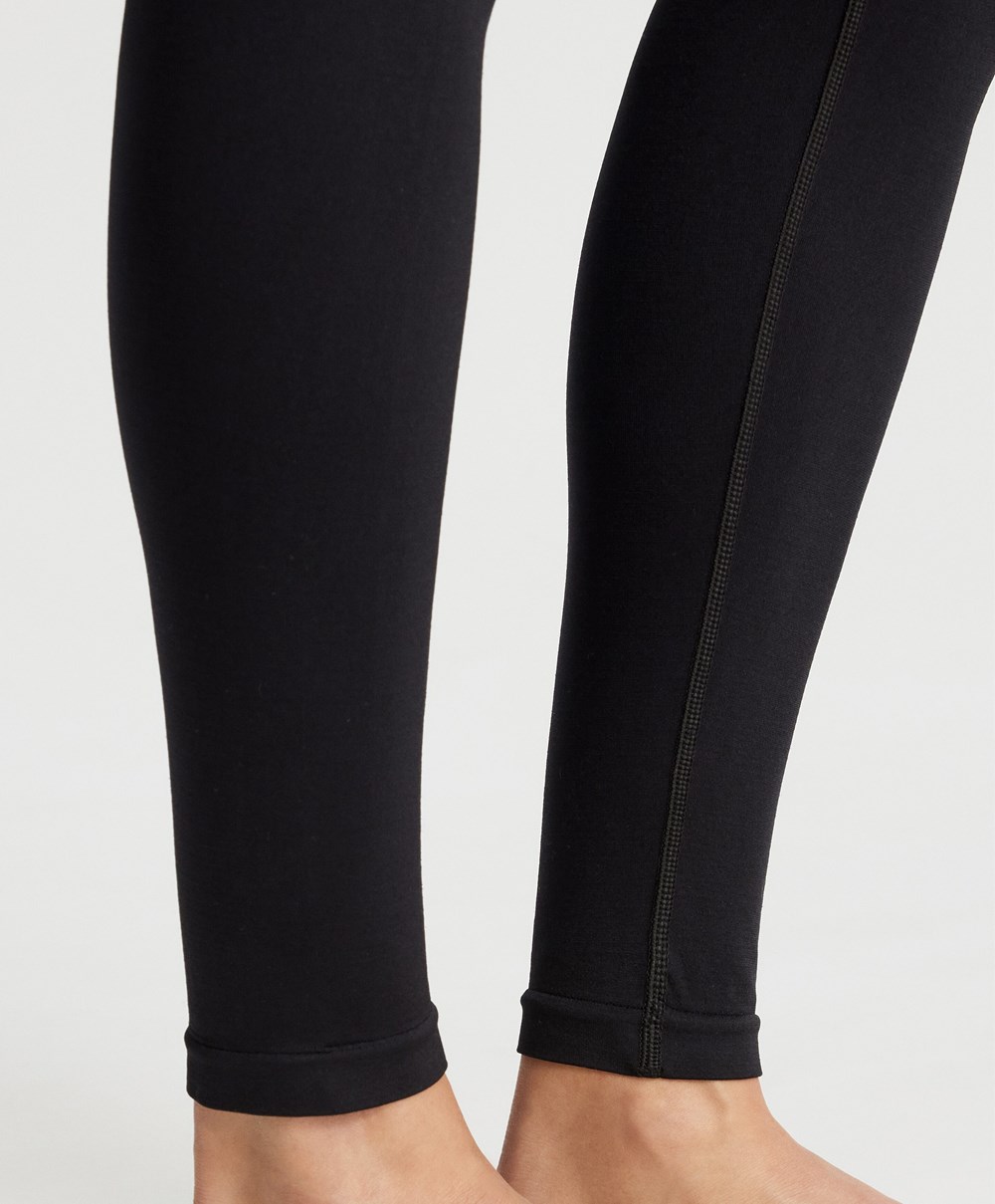 Oysho Base Layer Seamless 65cm Leggings μαυρα | XGSWDR-590