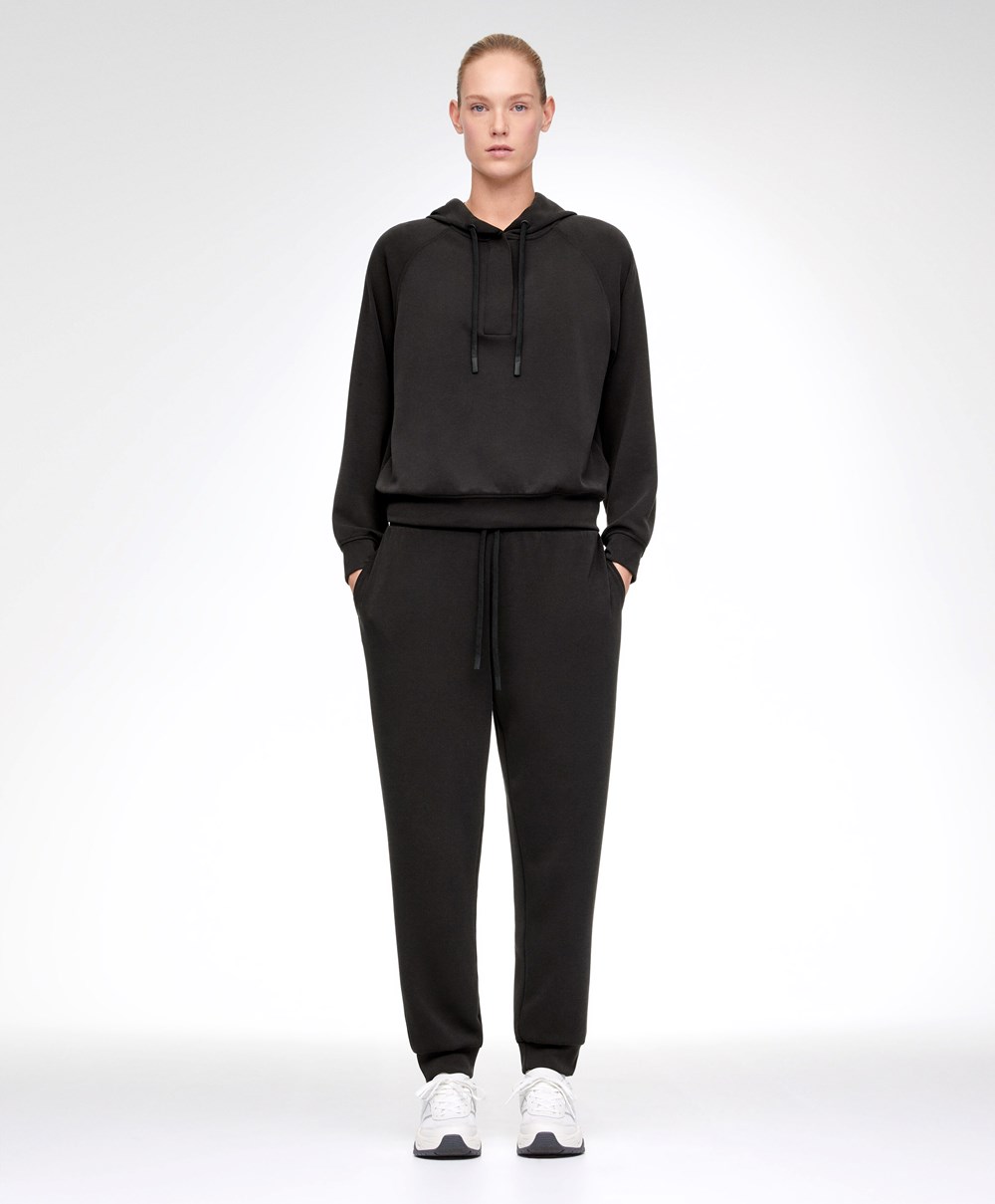 Oysho Black Modal Tracksuit With Zip μαυρα | GQBRWP-895