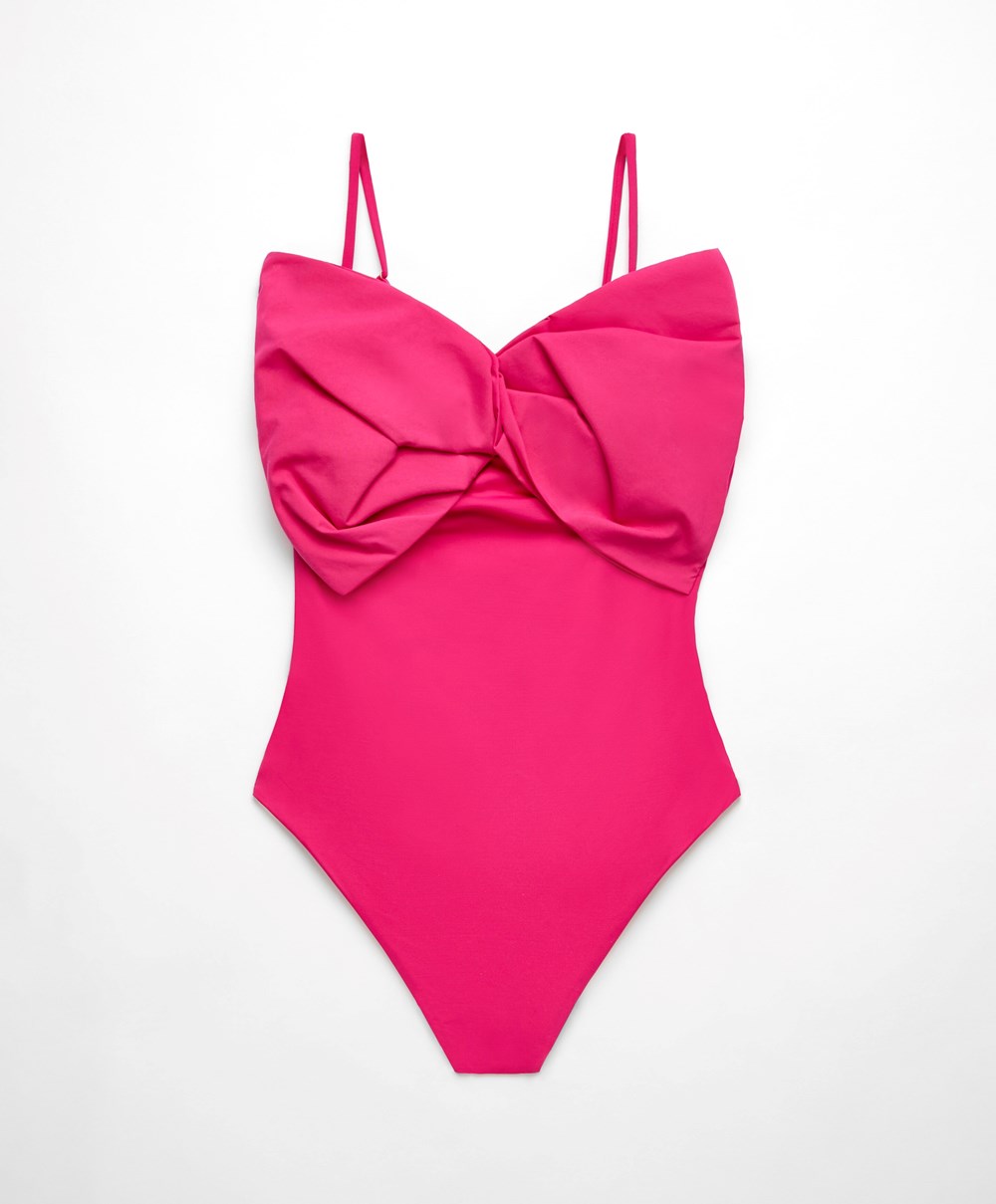 Oysho Bow Swimsuit φουξια | BSDGPX-579