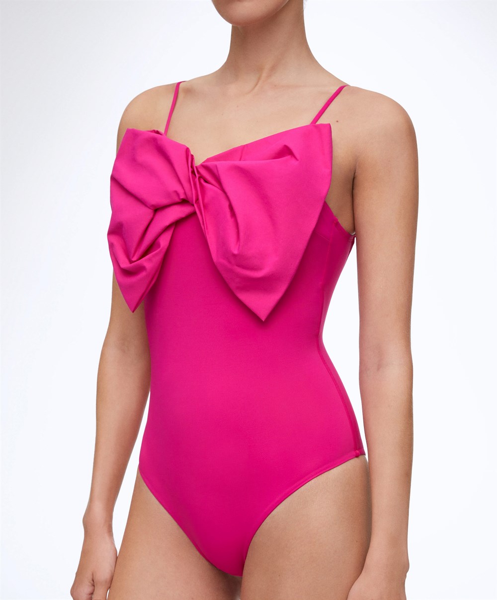 Oysho Bow Swimsuit φουξια | BSDGPX-579