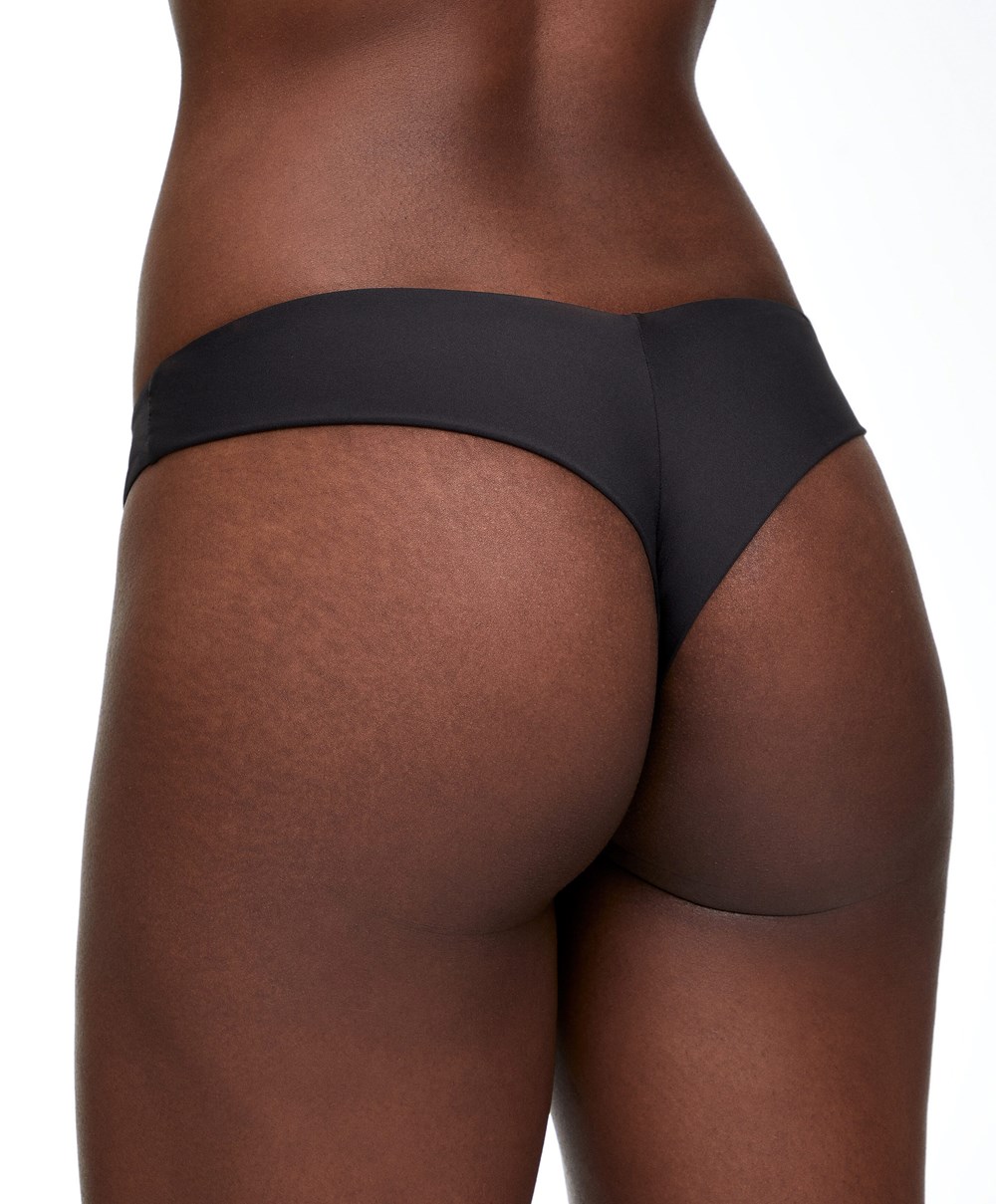 Oysho Brazilian Μπικίνι Briefs μαυρα | KGUEWN-729