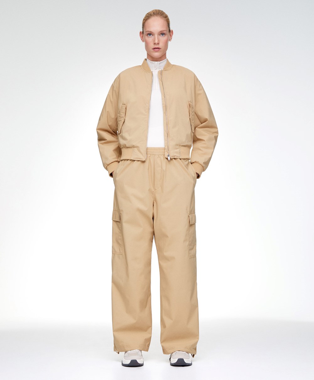 Oysho Cargo Joggers Camel | SCVPJO-819