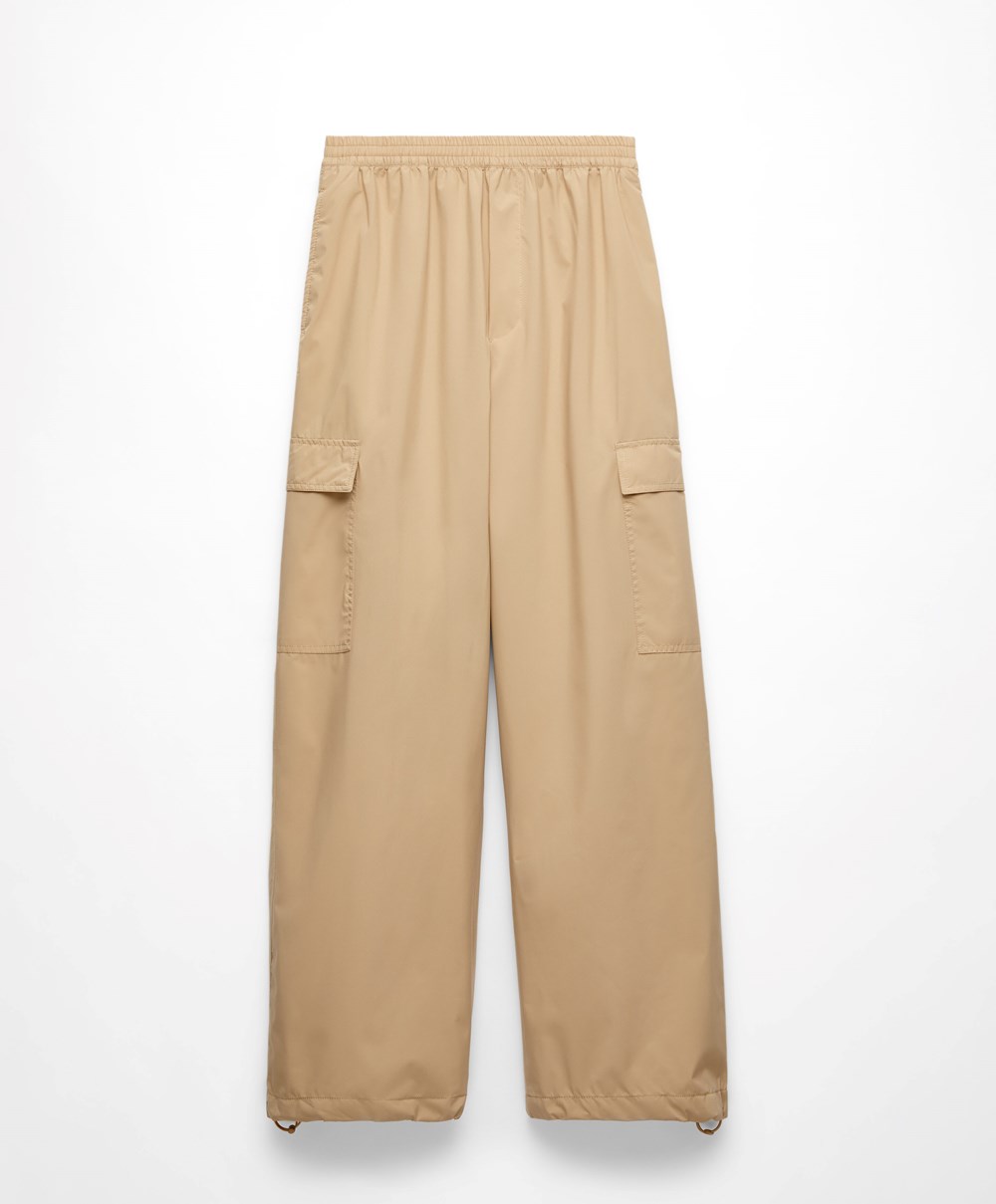 Oysho Cargo Joggers Camel | SCVPJO-819