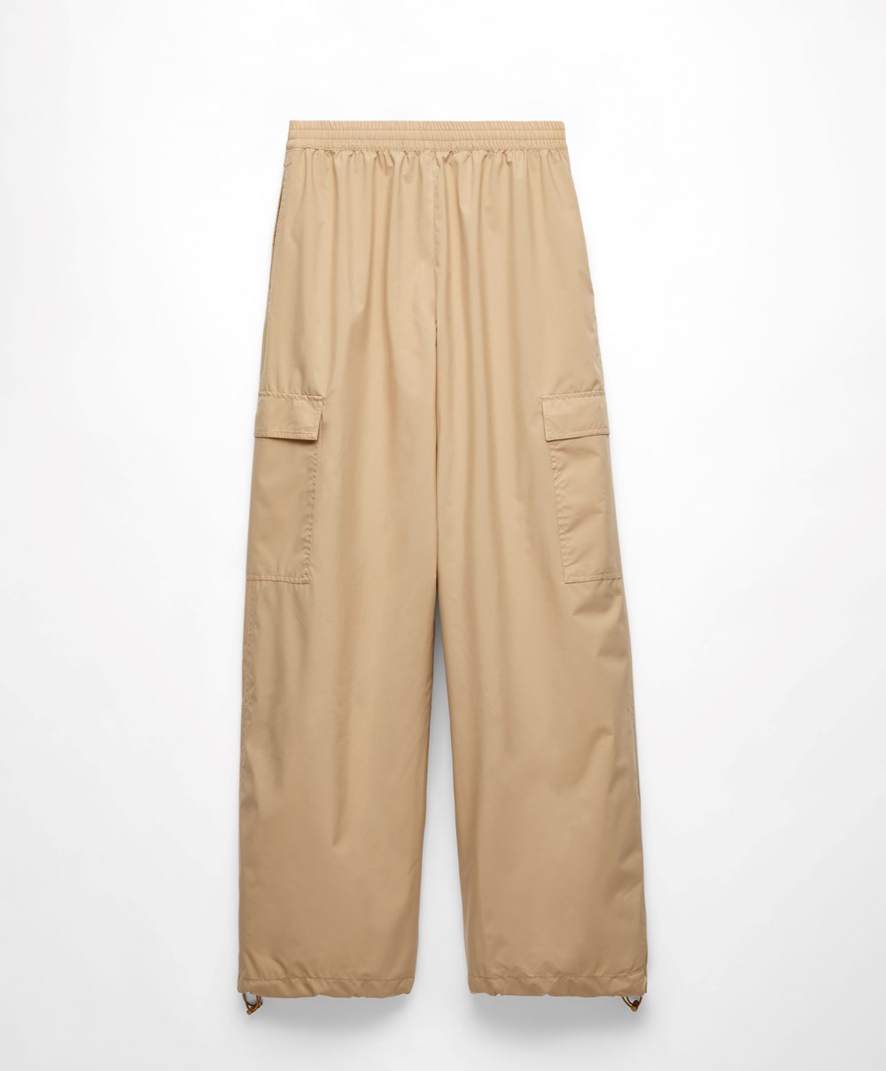 Oysho Cargo Joggers Camel | SCVPJO-819