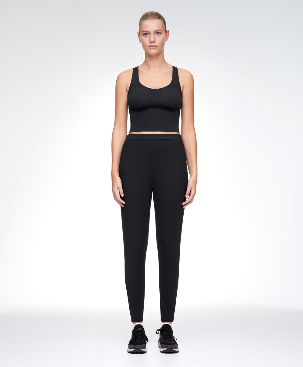 Oysho Clean Light Touch Joggers μαυρα | FNDBEW-842