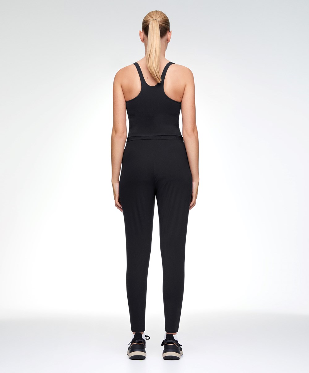 Oysho Clean Light Touch Joggers μαυρα | FNDBEW-842