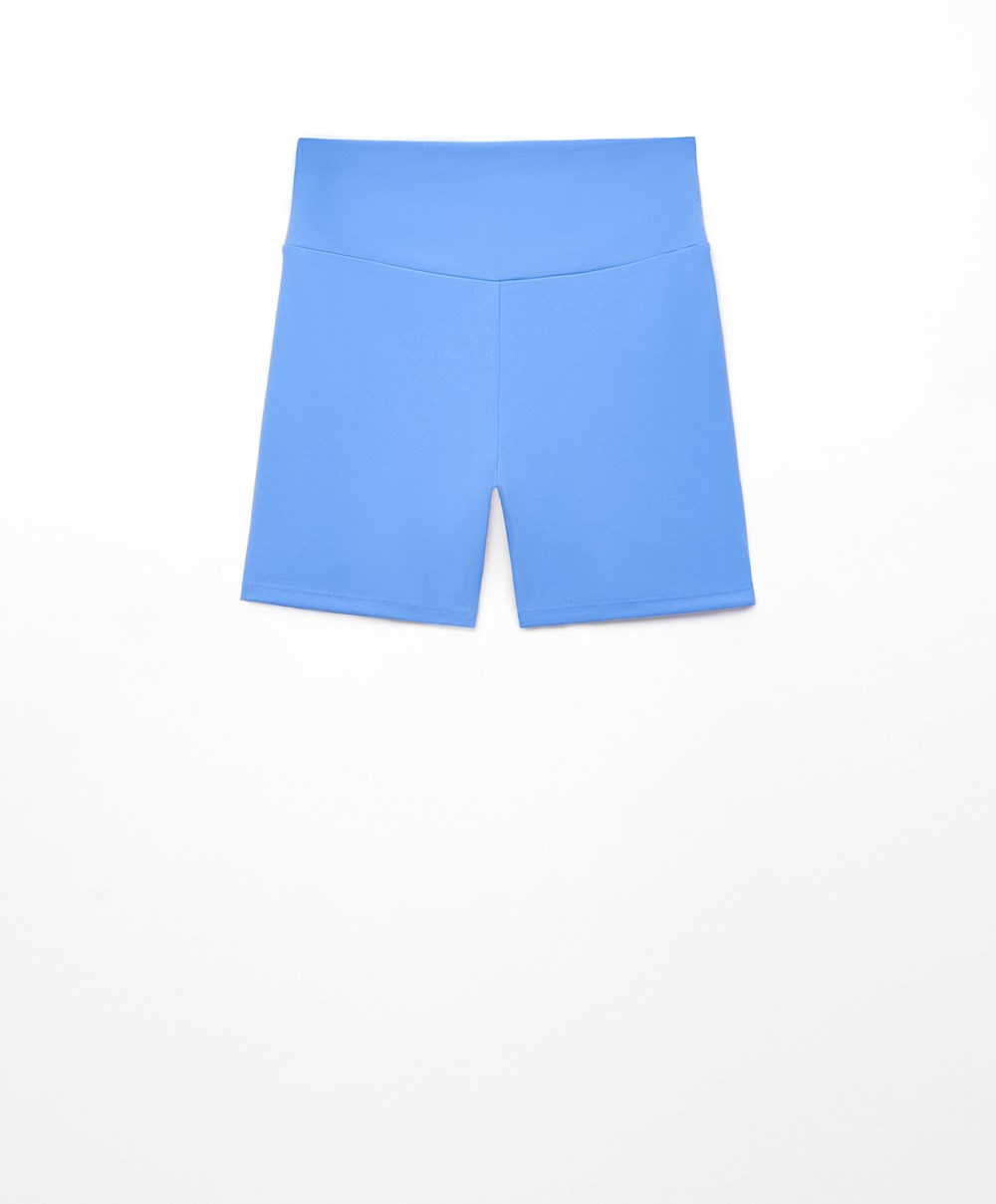 Oysho Comfortlux High-rise 10cm Hot Pants λεβάντα | QDKSMV-694