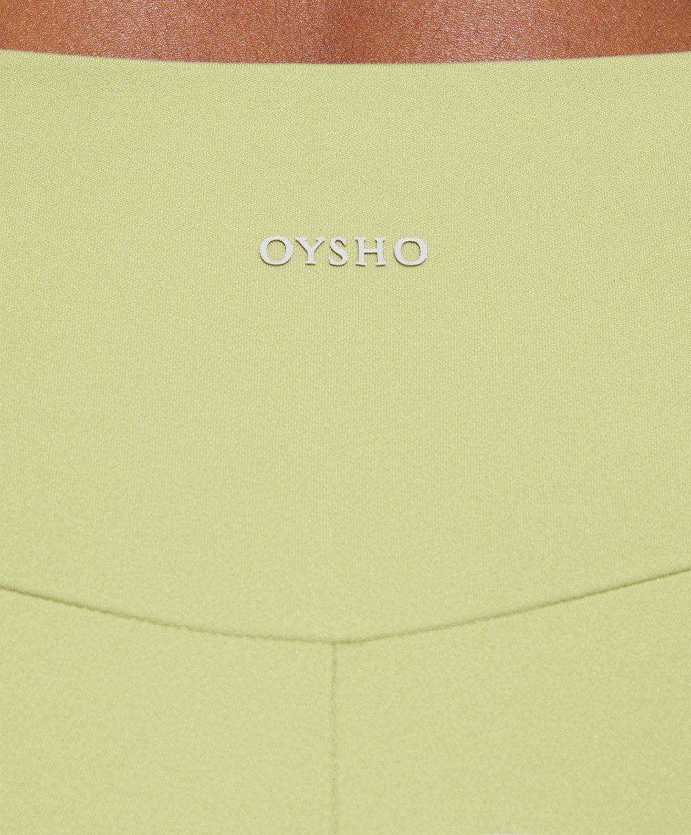 Oysho Comfortlux High-rise 10cm Hot Pants πρασινο | YAZBHO-125