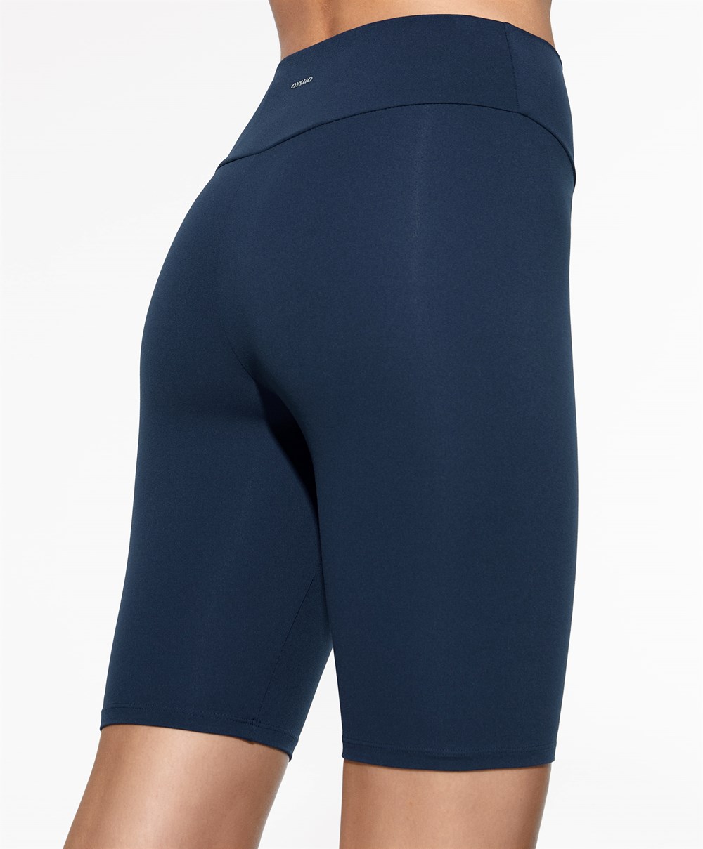 Oysho Comfortlux High-rise 25cm Cycle Leggings σκουρο μπλε μπλε | CFRUZJ-142