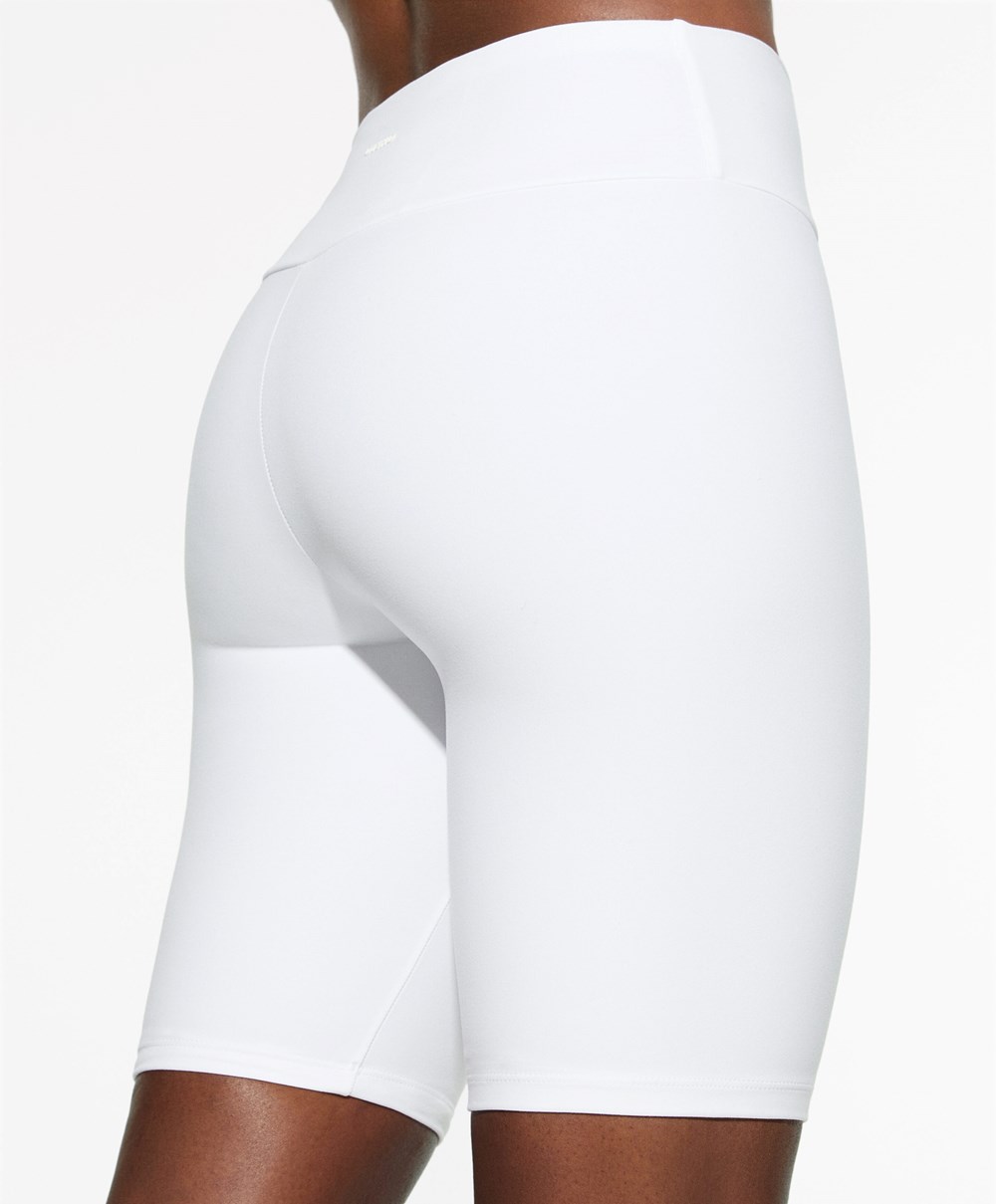 Oysho Comfortlux High-rise 25cm Cycle Leggings ασπρα | EHTGFY-603