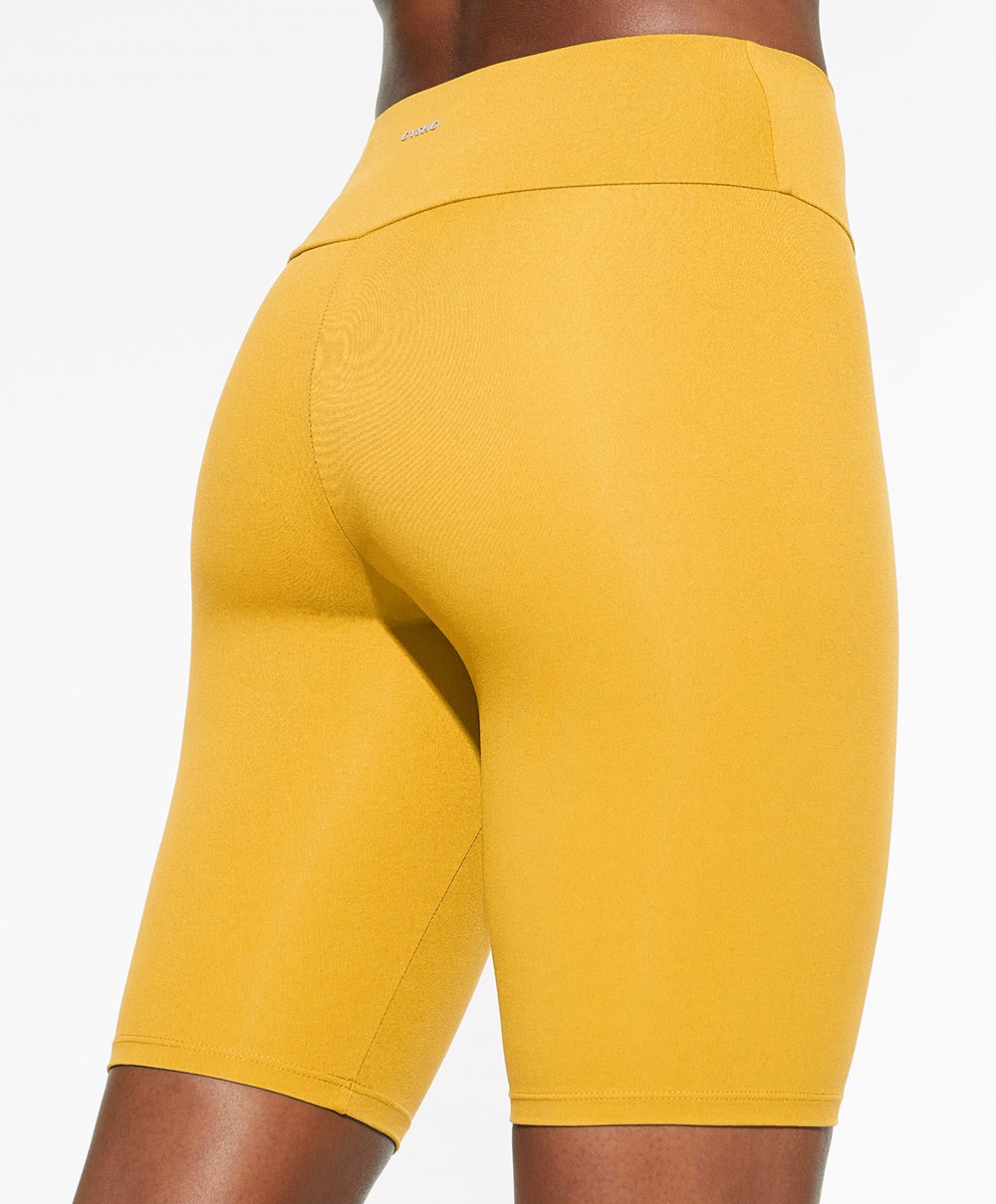 Oysho Comfortlux High-rise 25cm Cycle Leggings κίτρινα | HGNLZV-518