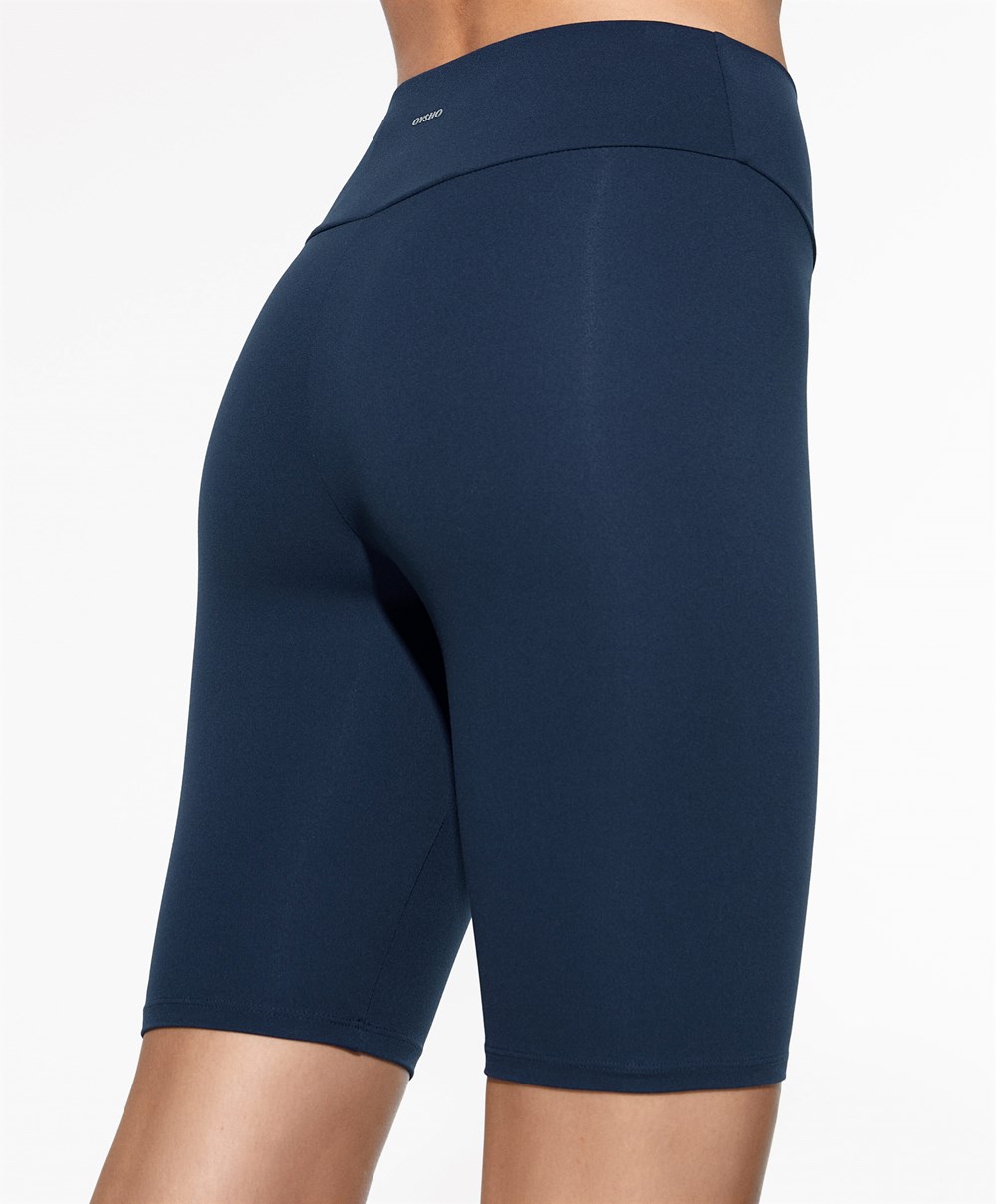 Oysho Comfortlux High-rise 25cm Cycle Leggings σκουρο μπλε μπλε | VCLEOK-706