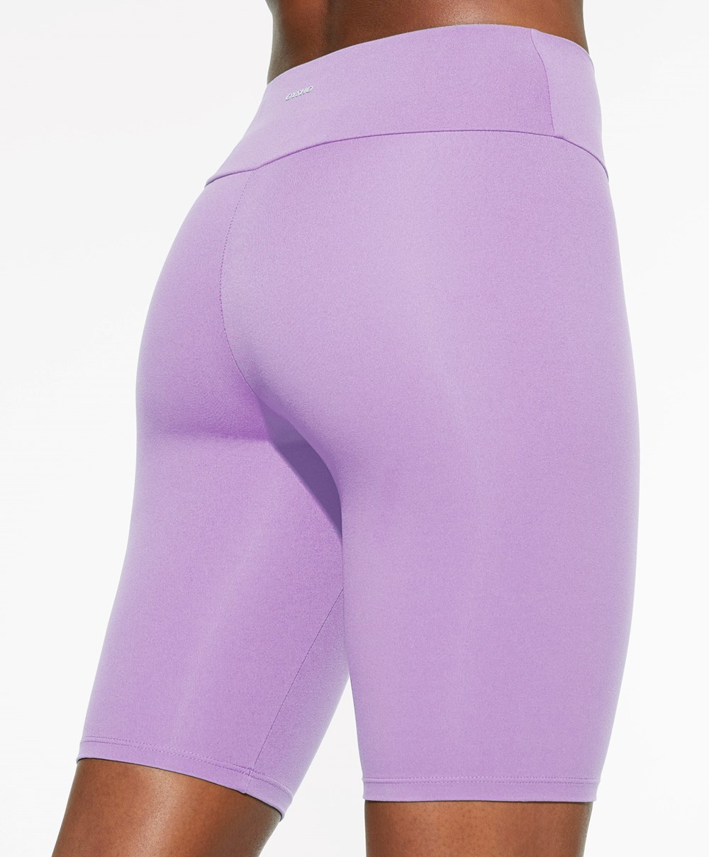 Oysho Comfortlux High-rise 25cm Cycle Leggings Mauve | VEPJFR-089