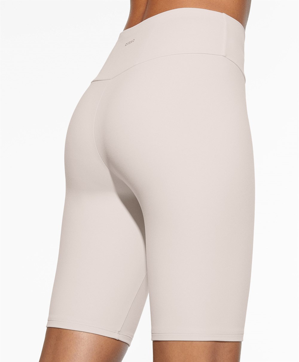 Oysho Comfortlux High-rise 25cm Cycle Leggings Ivory Ecru | XVYAWQ-853