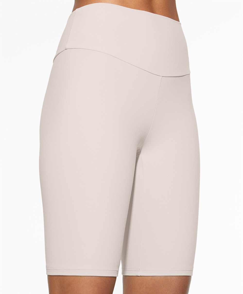 Oysho Comfortlux High-rise 25cm Cycle Leggings Ivory Ecru | XVYAWQ-853