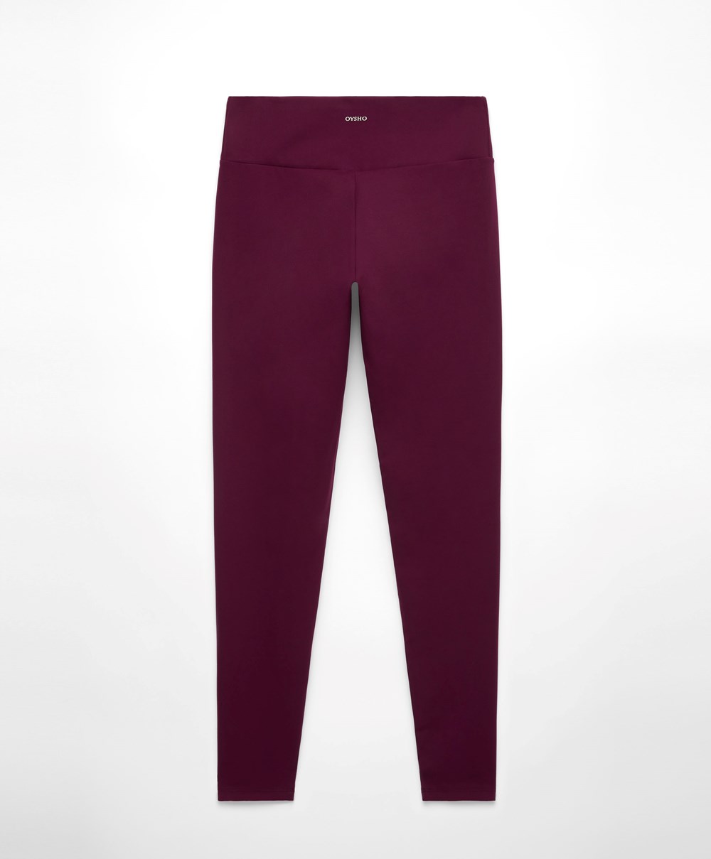 Oysho Comfortlux High-rise Ankle-length Leggings μωβ | CWHJRT-398