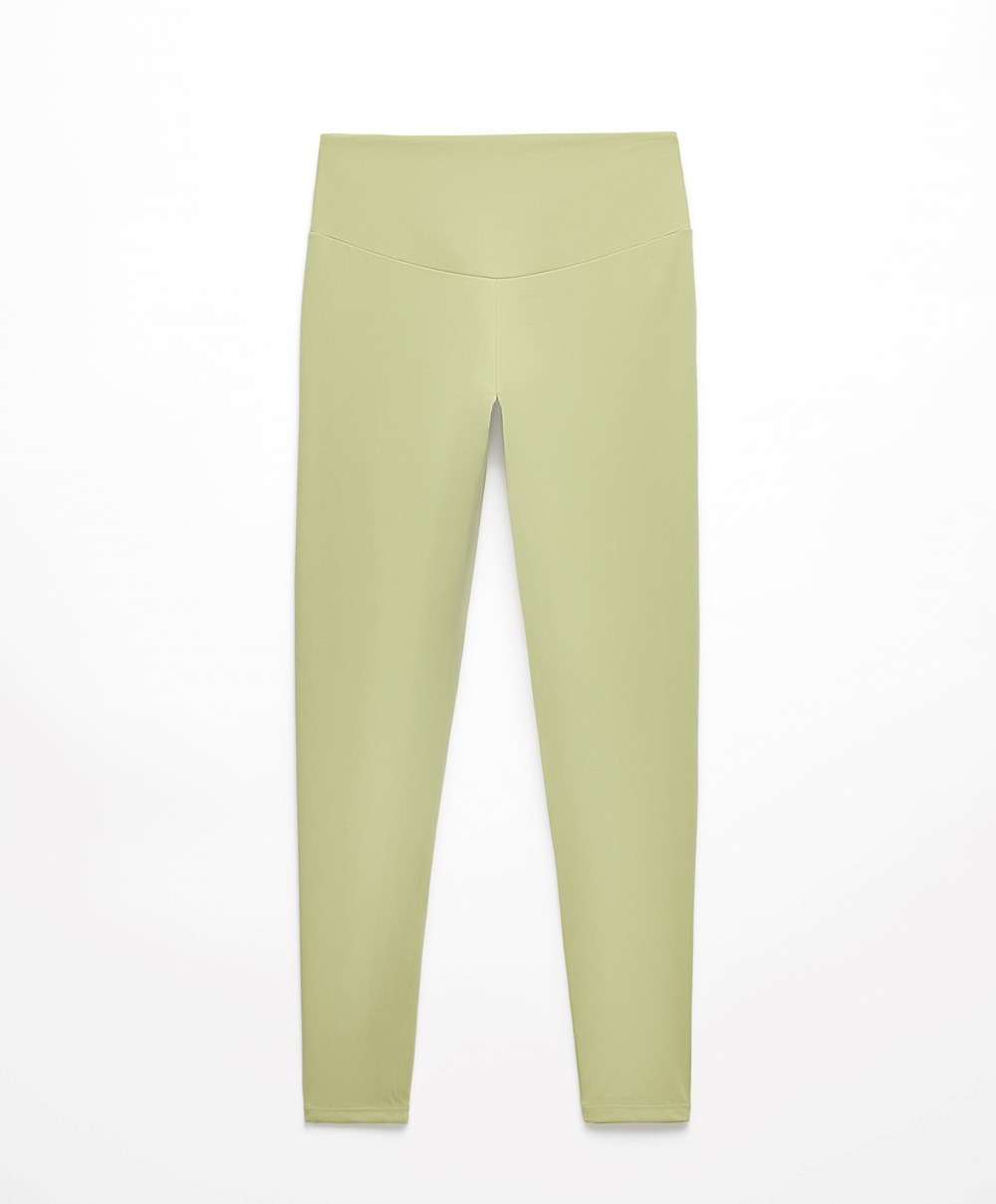 Oysho Comfortlux High-rise Ankle-length Leggings πρασινο | JRWQIN-814