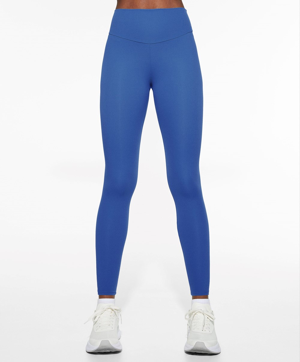 Oysho Comfortlux High-rise Ankle-length Leggings μπλε | VTQXWJ-023