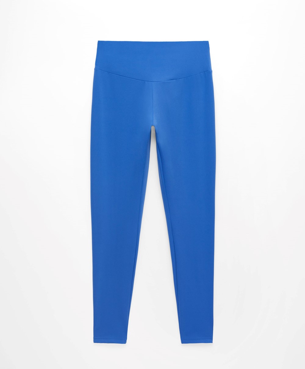 Oysho Comfortlux High-rise Ankle-length Leggings μπλε | VTQXWJ-023