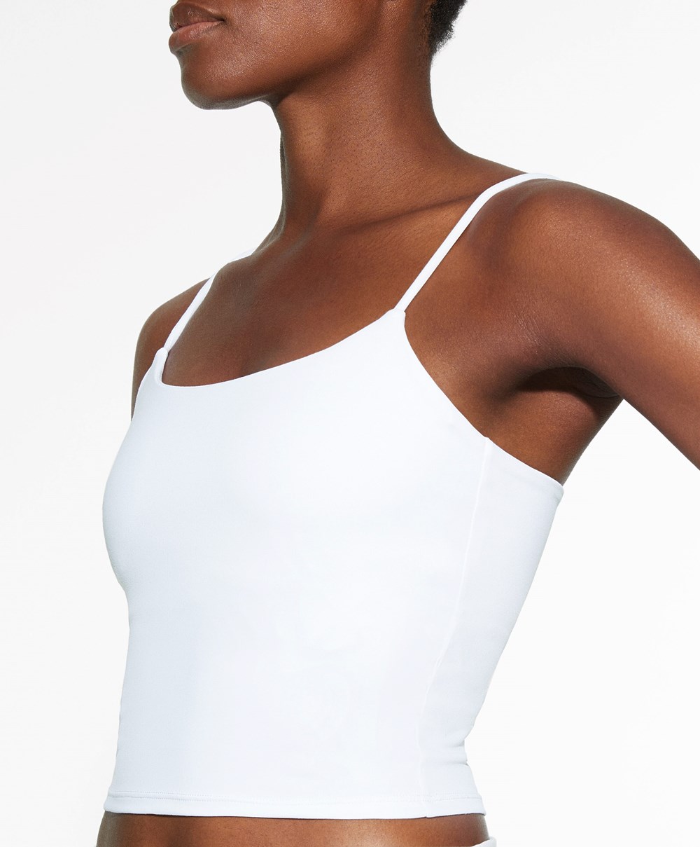 Oysho Comfortlux strappy Top ασπρα | OSRPYV-281