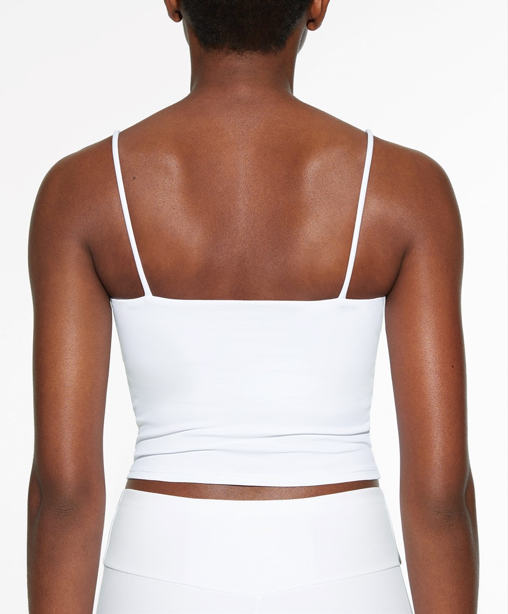 Oysho Comfortlux strappy Top ασπρα | OSRPYV-281