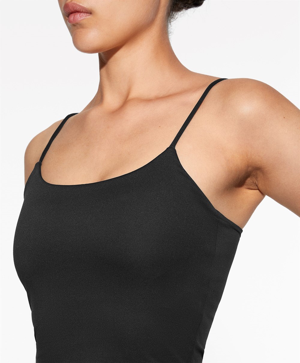 Oysho Comfortlux strappy Top μαυρα | HNTASZ-610