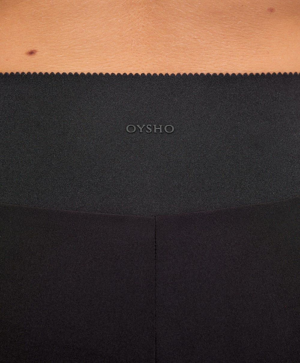 Oysho Compressive 7cm Shorts With Pocket μαυρα | WQKYXZ-380