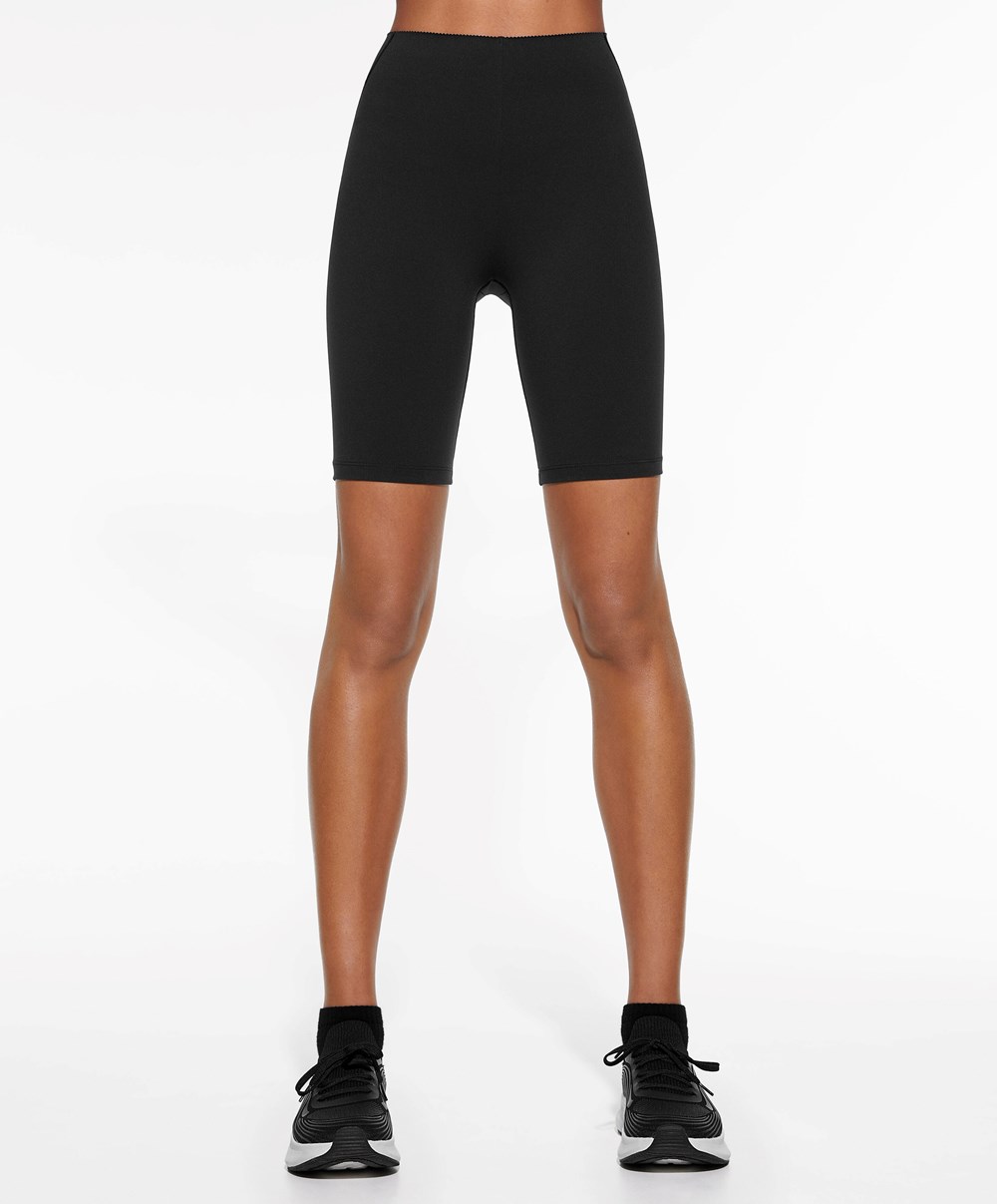 Oysho Compressive Core Control 25cm Cycle Leggings μαυρα | IRTGMQ-924