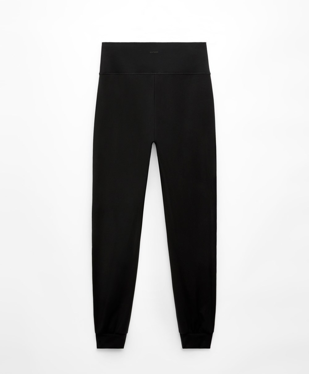 Oysho Compressive Joggers μαυρα | NPVLAS-721