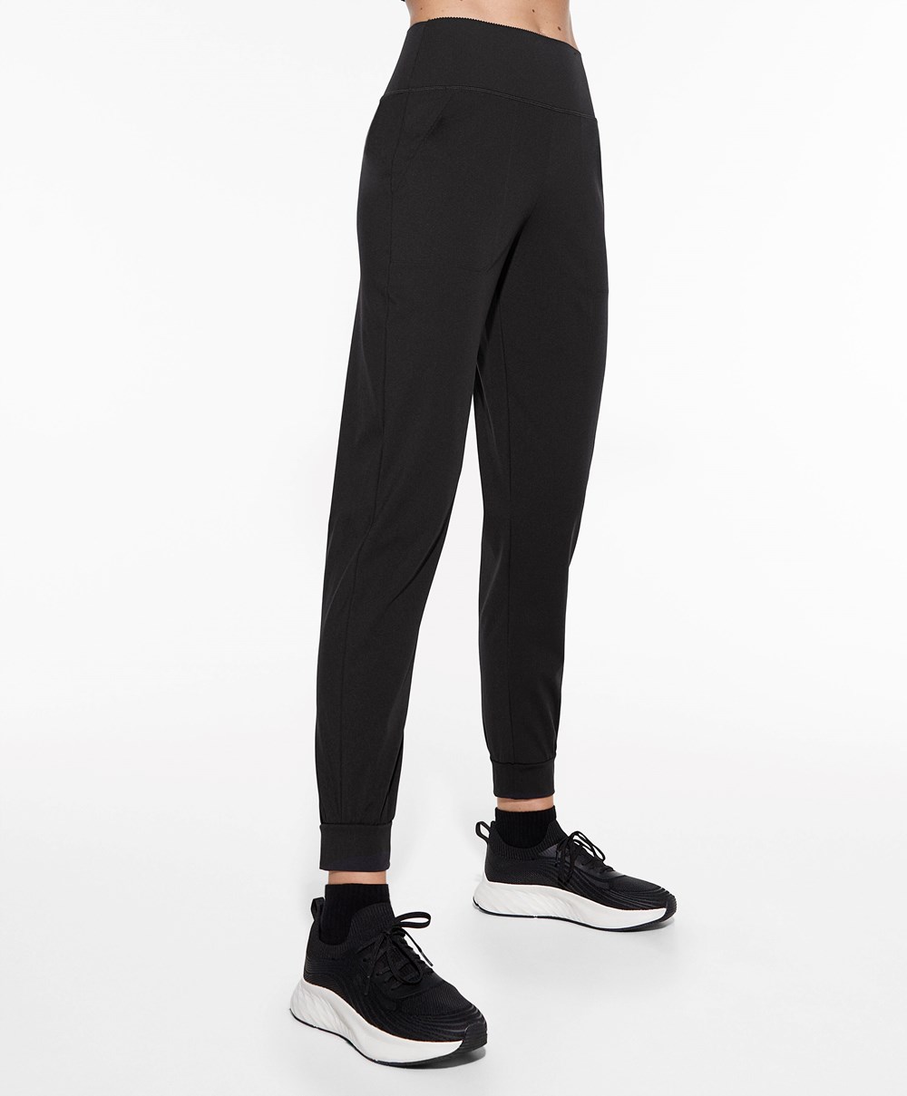 Oysho Compressive Joggers μαυρα | NPVLAS-721