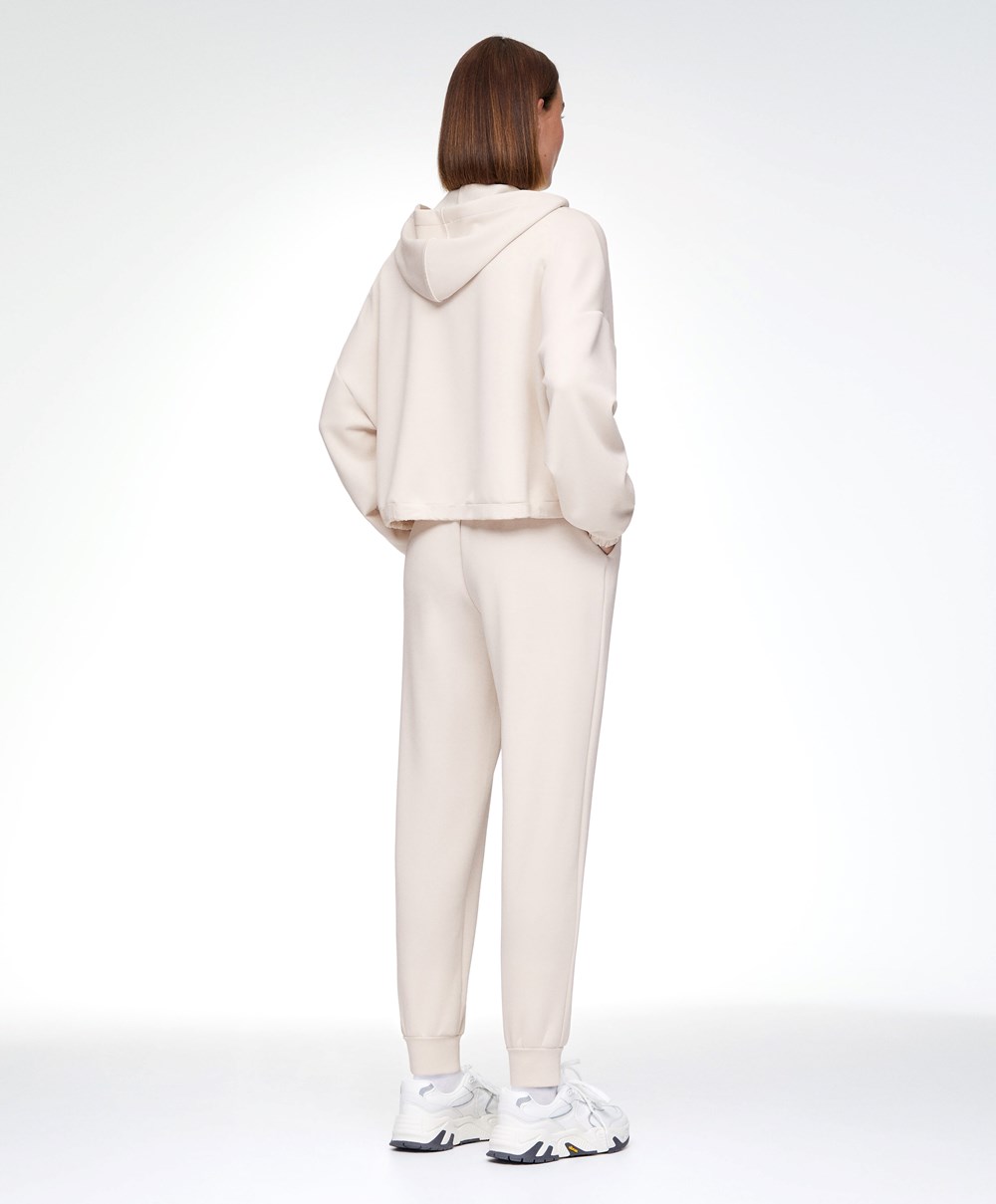 Oysho Ecru Modal Tracksuit Stone | XRPOEN-679