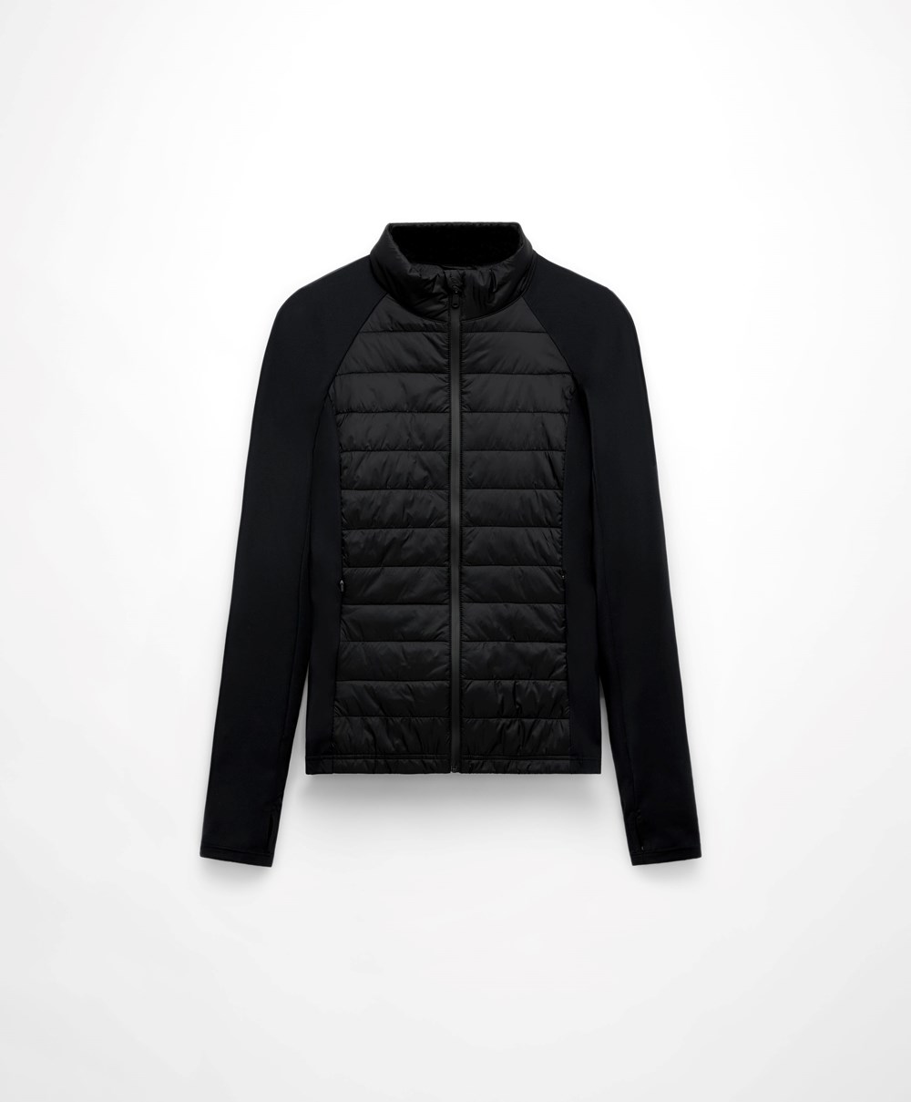 Oysho Fellex® Aerogel Με Επένδυση Για Τρέξιμο Jacket μαυρα | CKXAGL-375