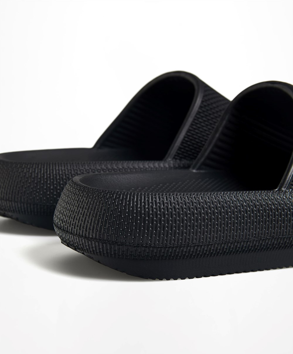 Oysho Flatform Sandals μαυρα | SLVZFM-724