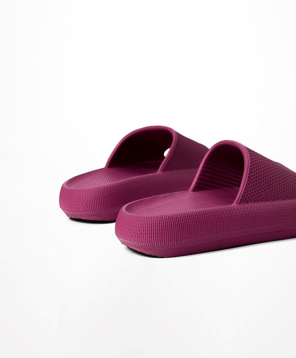 Oysho Flatform Sandals μωβ | ORQNUA-218